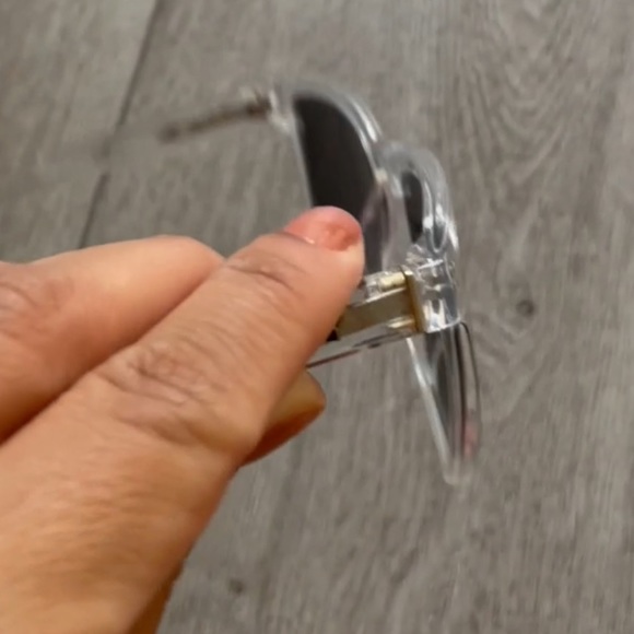 quay australia hardwire clear square polarized sunglasses eyewear new - Picture 2 of 2